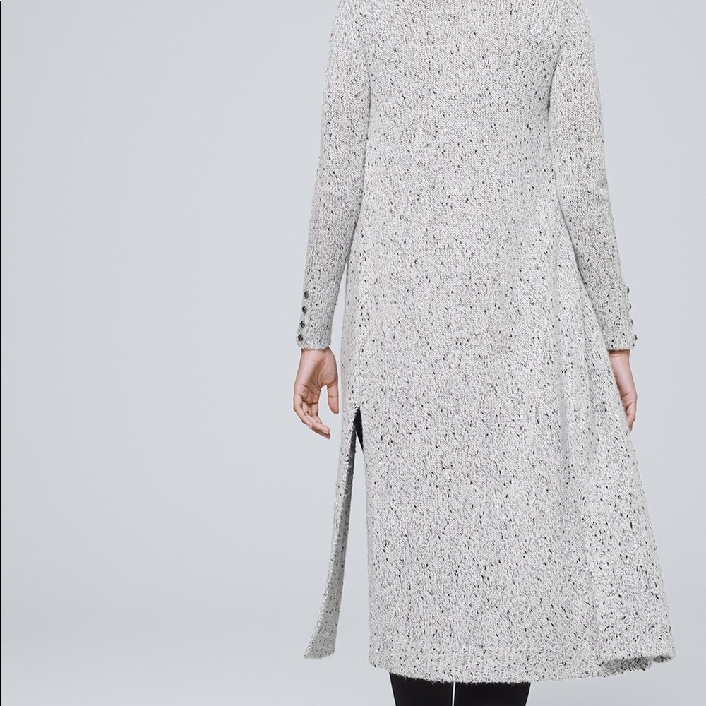 Whbm Button Cuff Sequin Duster S - image 3